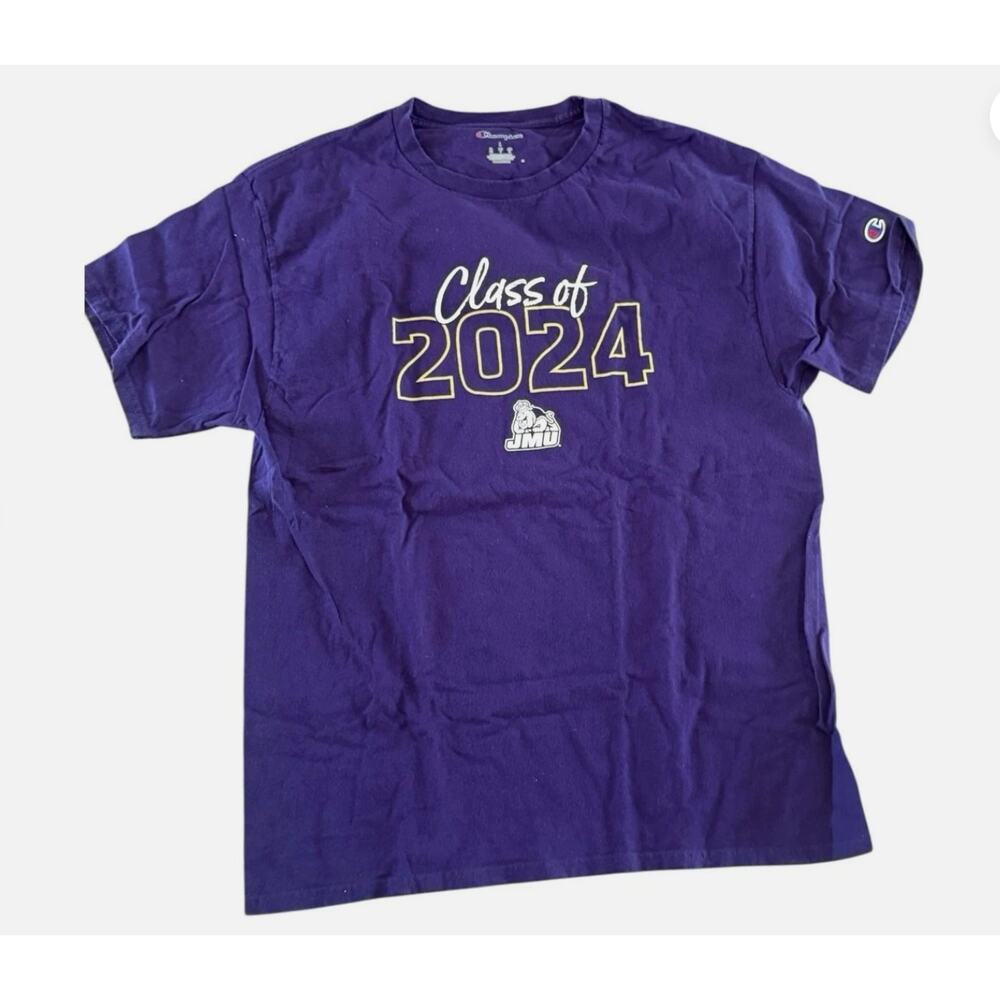 Champion Men’s JMU James Madison Purple Class of 2024 T-Shirt - Large